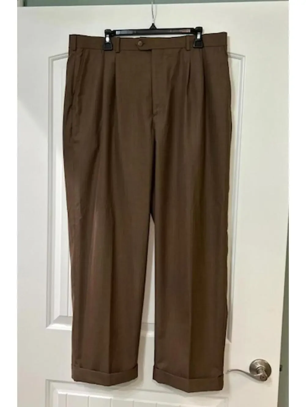 Perry Ellis Warm Chestnut 🌰Easy‑Care Dress Pants 38x30